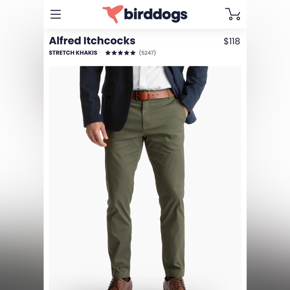 Birddog pants Alfred Itchcocks